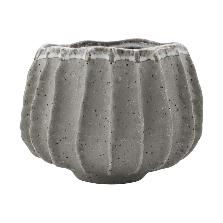 House Doctor Shell pot Ø18 cm Grey