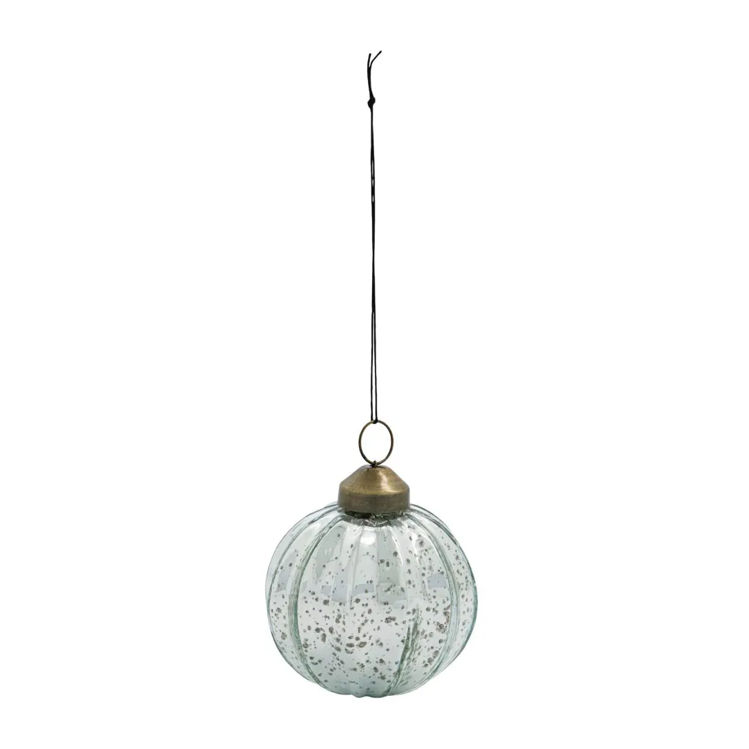 Shim Christmas tree bauble Ø10 cm, Silver House Doctor