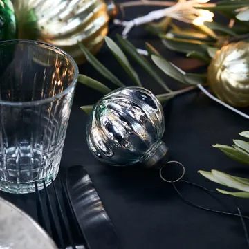 Shim Christmas tree bauble Ø8 cm - Silver - House Doctor