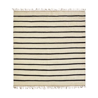 House Doctor Sima rug 180x180 cm Black-natural