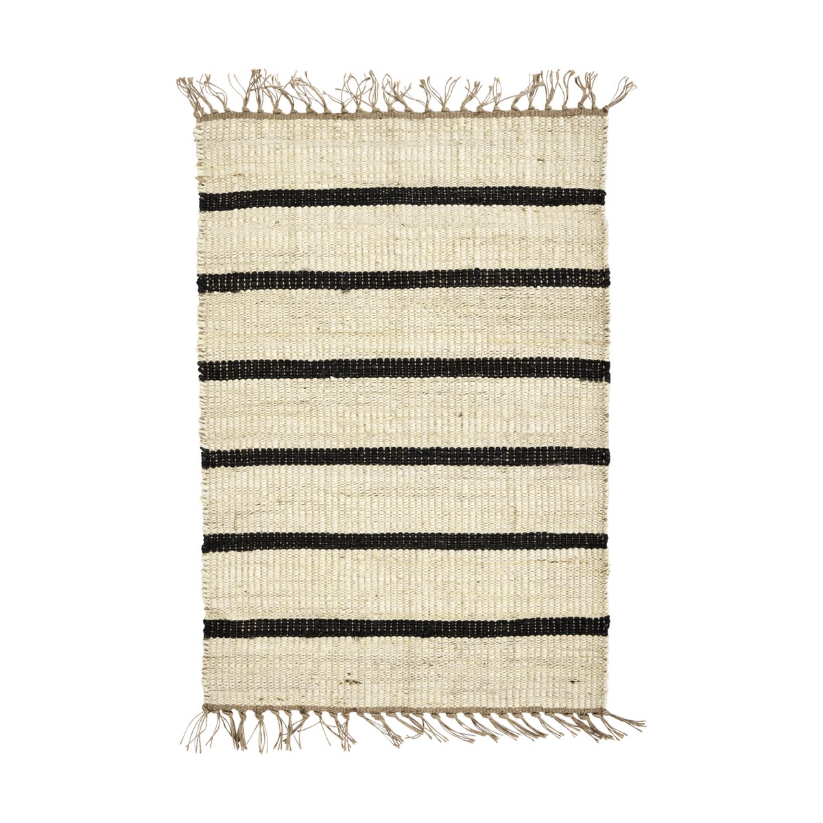 House Doctor Sima rug 60x90 cm Black-natural | Scandinavian Design | Jute & natural fibre rugs | Black