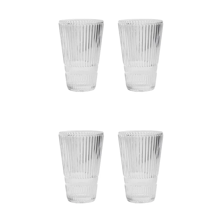 Slots beer glasses 4-pack - Clear - House Doctor