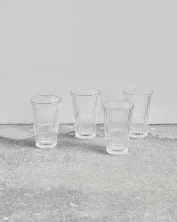 Slots beer glasses 4-pack - Clear - House Doctor