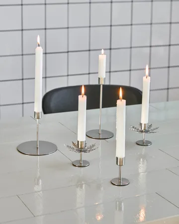 Snowflake candle holder 2-pack - Silver finish - House Doctor