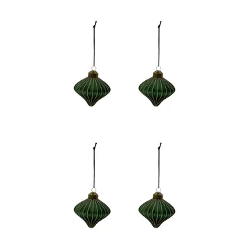 Spin Christmas ornament 4-pack - Green - House Doctor