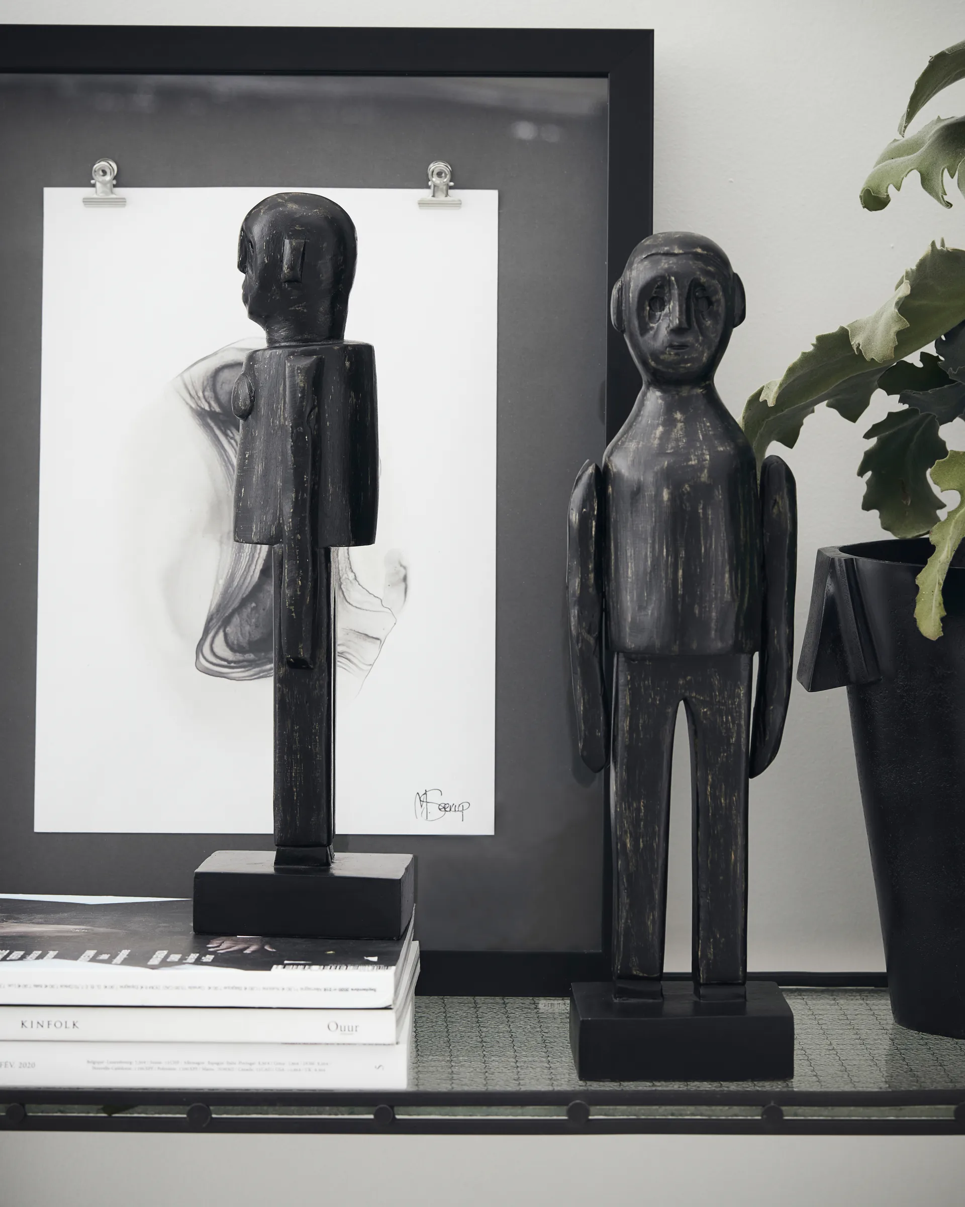 Spouses art work 32 cm 2 pieces, Black House Doctor