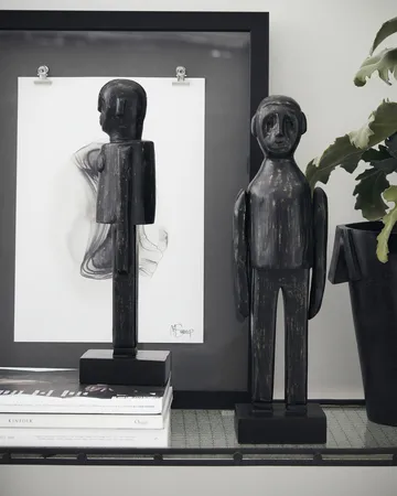 Spouses art work 32 cm 2 pieces - Black - House Doctor