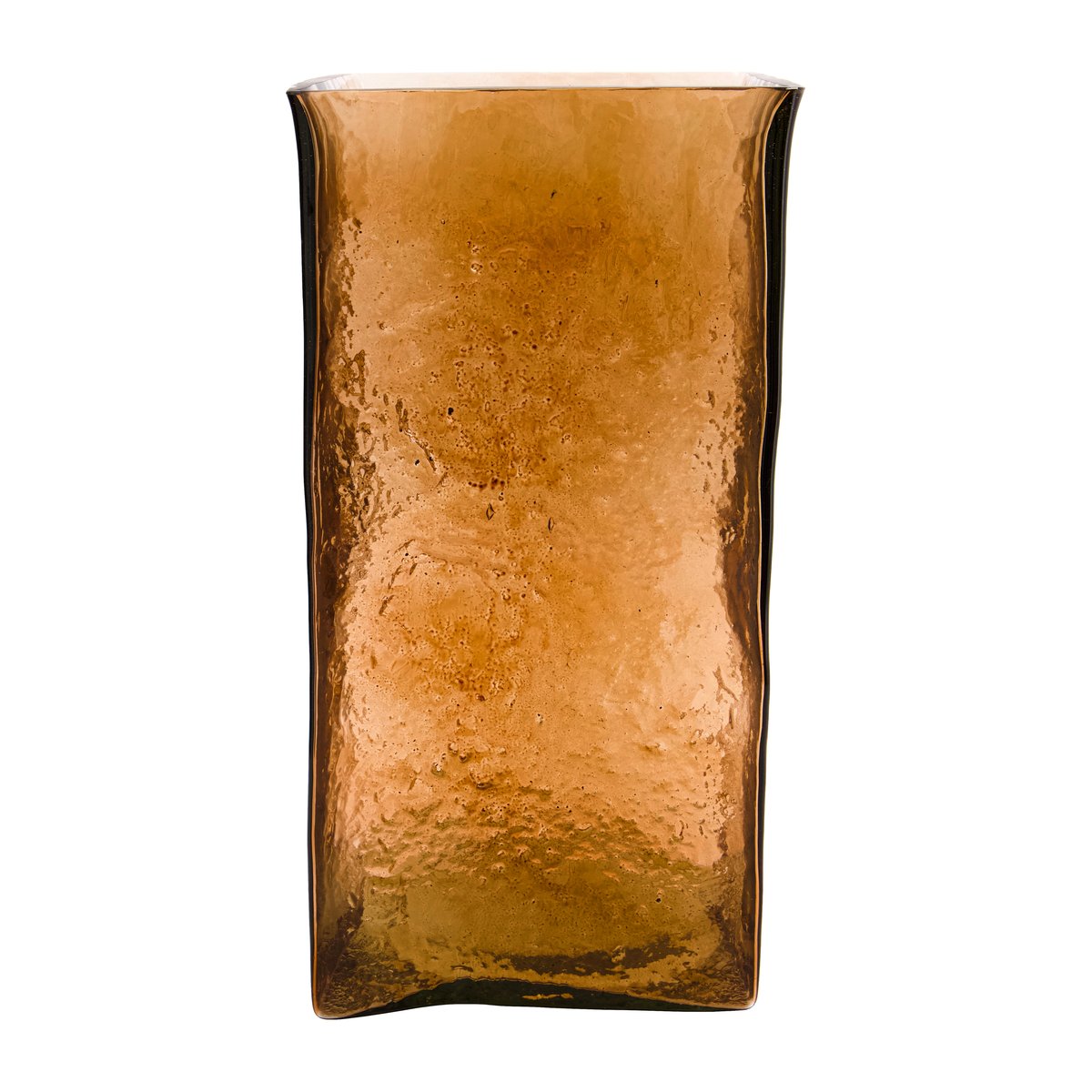 House Doctor Square vase 16x30 cm Amber | Scandinavian Design | Vases | Orange