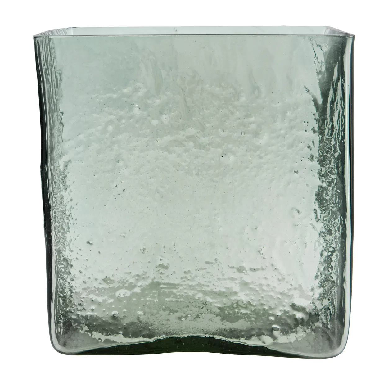 House Doctor Square vase 18x18 cm Light blue | Scandinavian Design | Vases | Blue