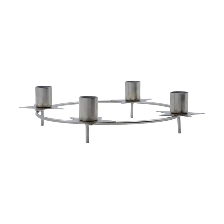 Stage advent candle holder, Ø24 cm - Silver - House Doctor