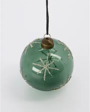 Star Christmas Bauble Ø8 cm - Green - House Doctor