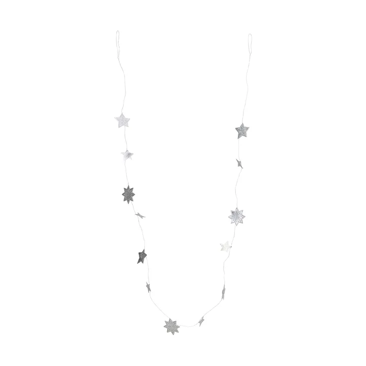 Stars garland - Silver finish, 200 cm - House Doctor