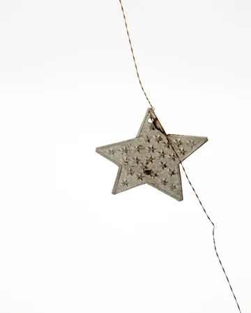 Stars garland - Silver finish, 200 cm - House Doctor