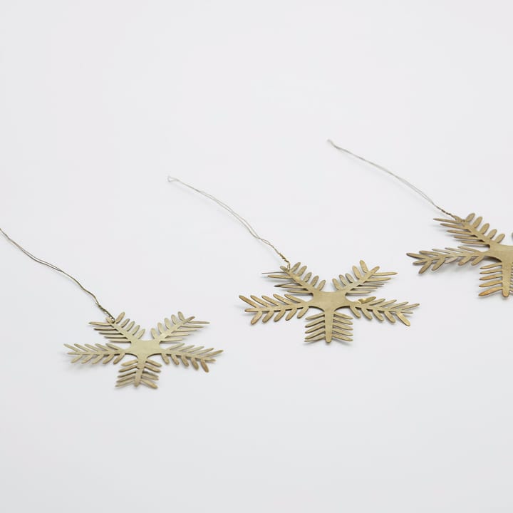 Stars Lamet hanging decoration 3-pack, Antique brass House Doctor