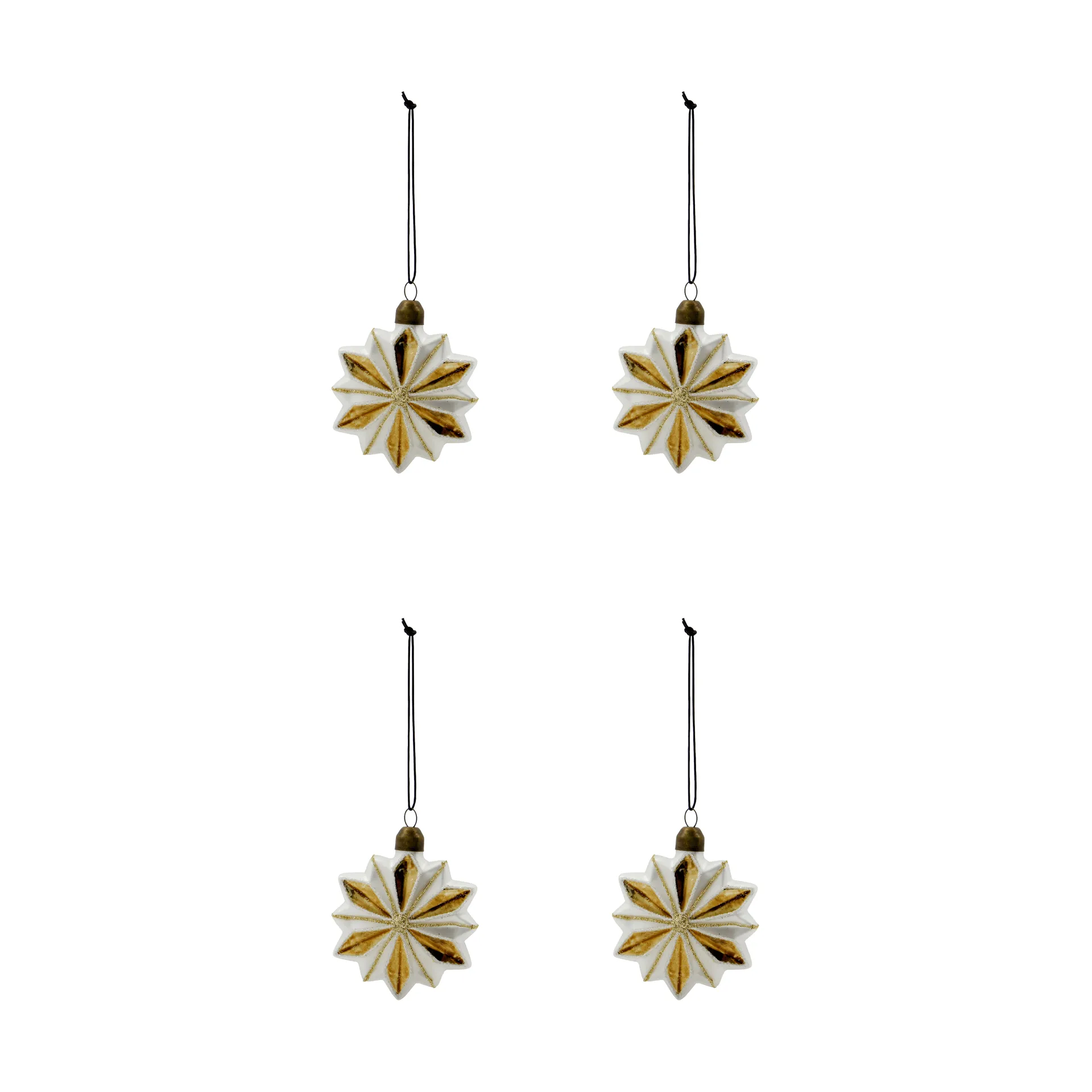 Stella Christmas ornament 4-pack, White House Doctor