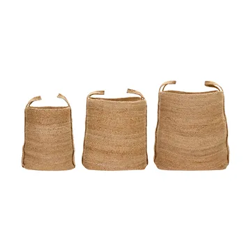 Stella storage basket 3 pieces - Natural - House Doctor