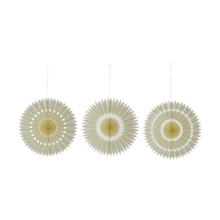 Stelle Christmas ornaments 3 pieces - Off-White, Ø20 cm - House Doctor