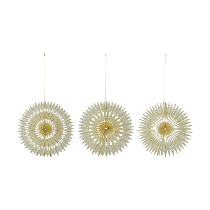 Stelle Christmas ornaments 3 pieces - Off-White, Ø30 cm - House Doctor