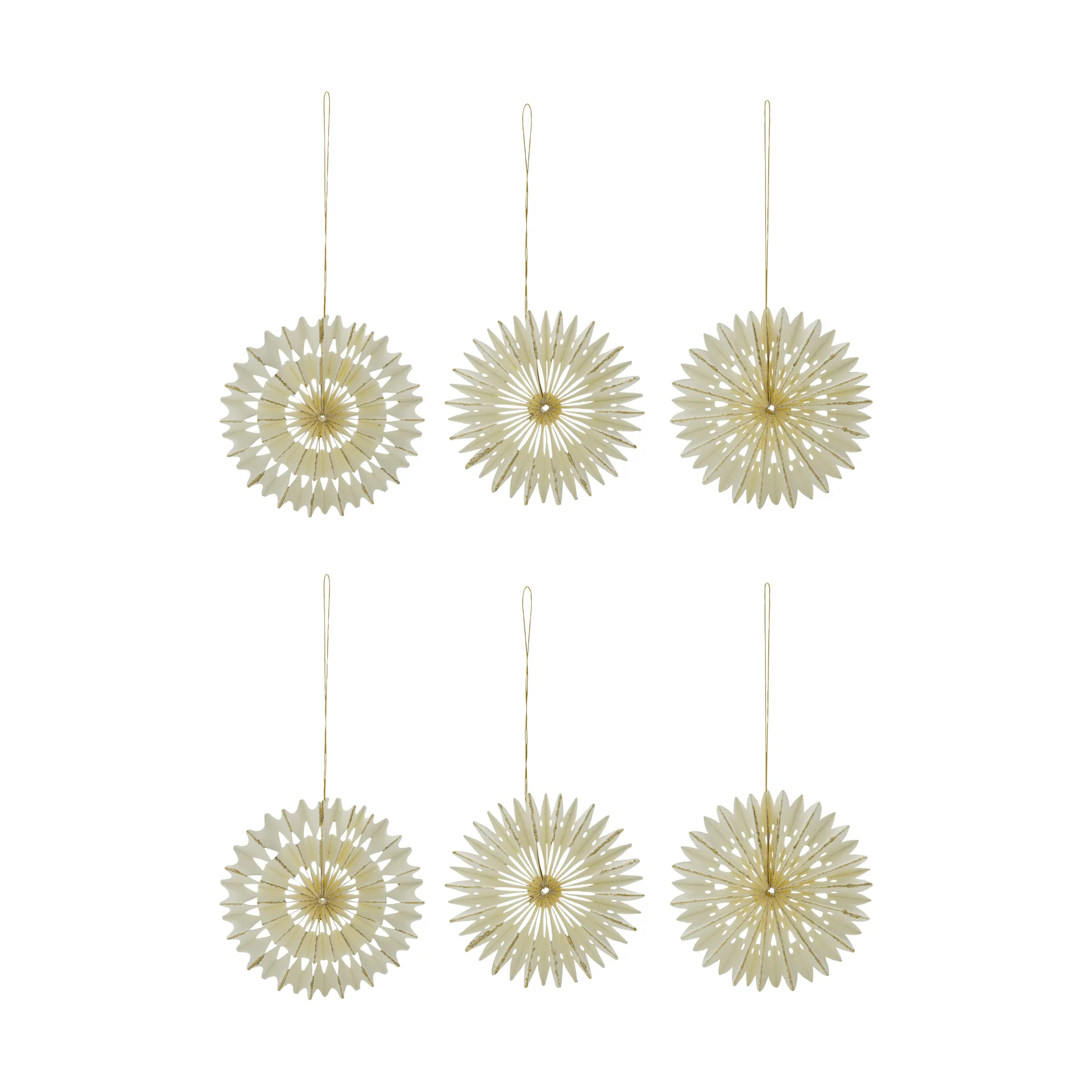 Stelle Christmas ornaments 6 pieces, Off-White, Ø10.5 cm House Doctor