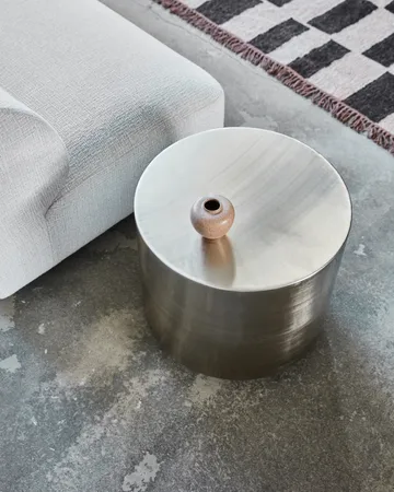 Step side table - Brushed silver-colored - House Doctor