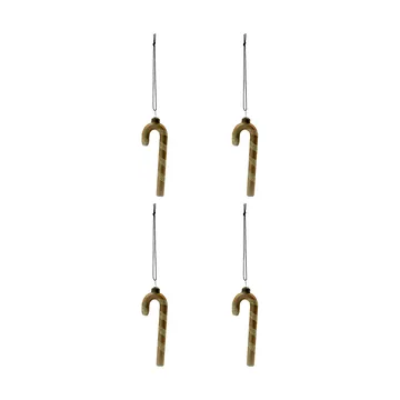 Stick Christmas hanging ornament 4-pack - Gold - House Doctor