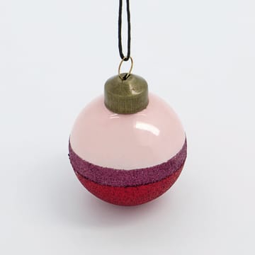 Stripe bauble Ø5 cm - Pink-red - House Doctor