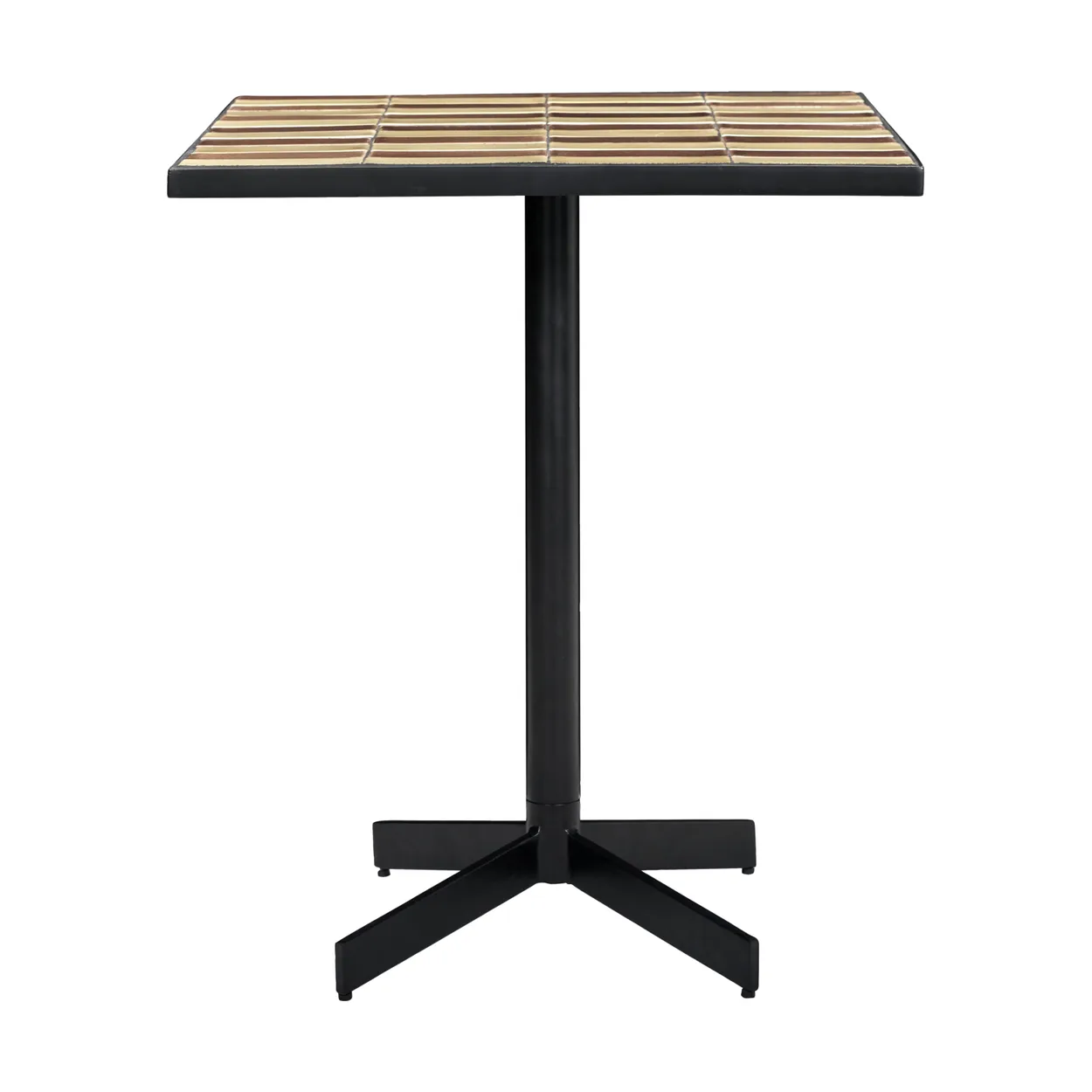 House Doctor Stripe café table 62x62 cm Dusty rose-beige