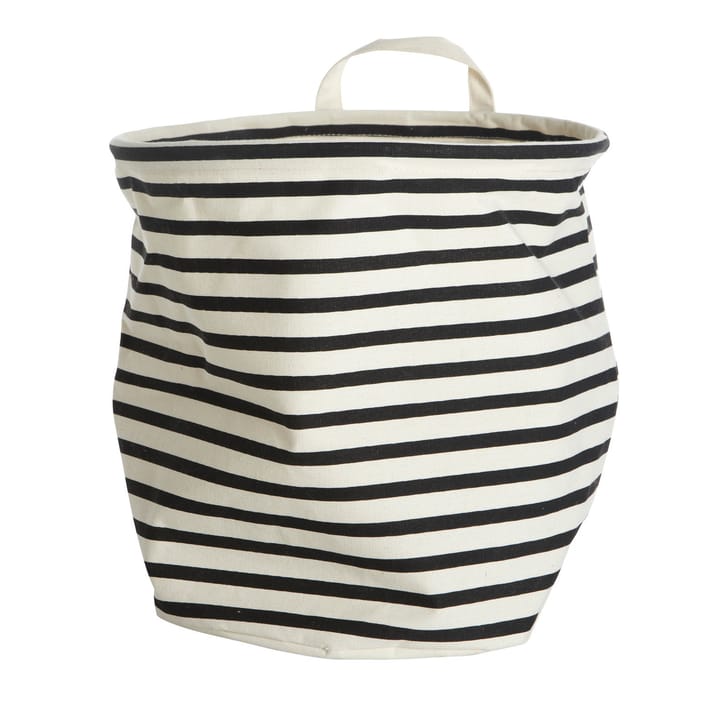 Stripes storage basket - black-white - House Doctor
