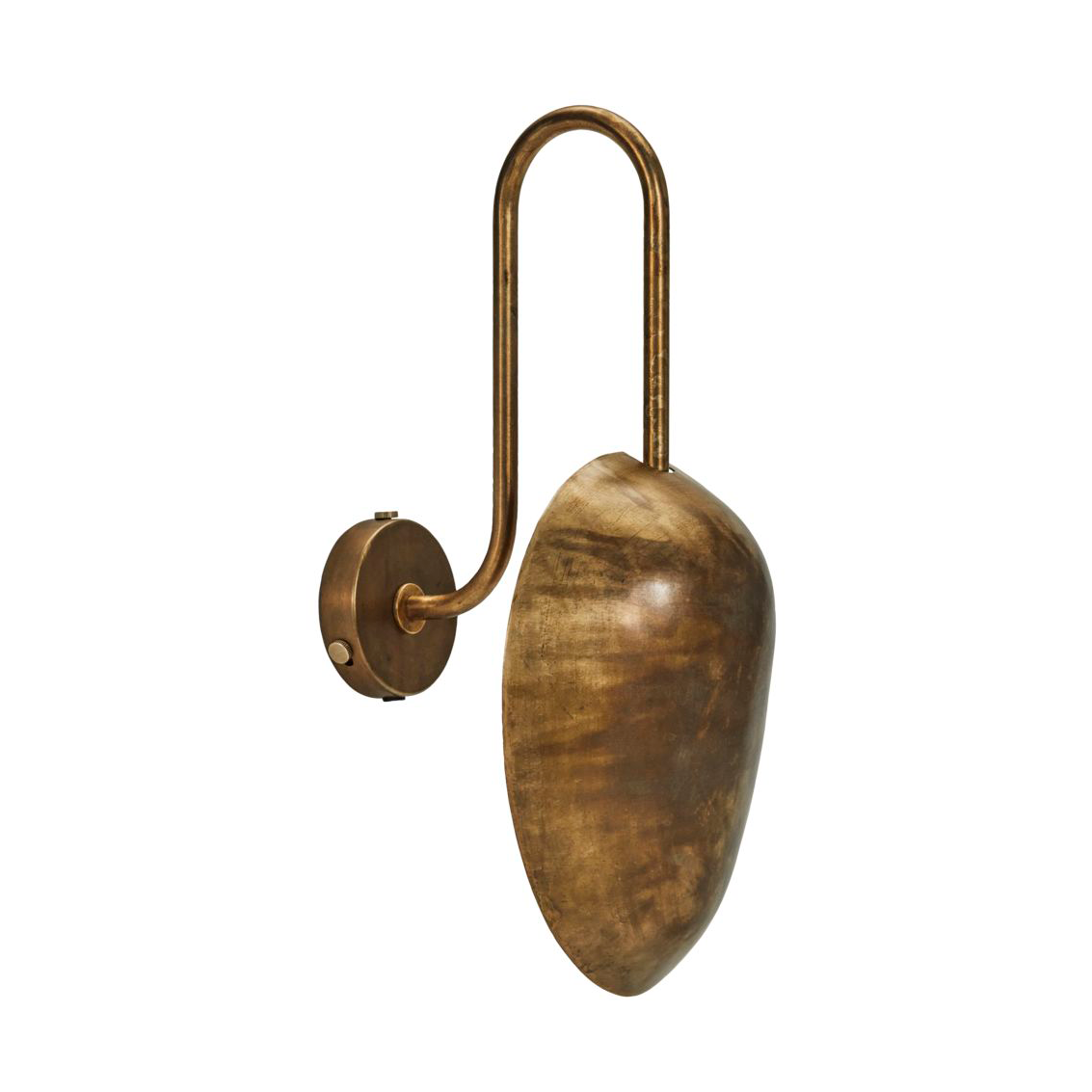 House Doctor Swan wall lamp Antique brass | Scandinavian Design | Wall lights | Gold-coloured