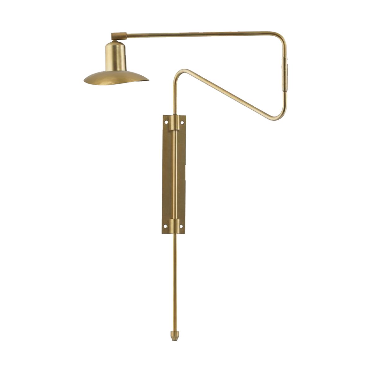 House Doctor Swing wall lamp Brass | Scandinavian Design | Wall lights | Gold-coloured