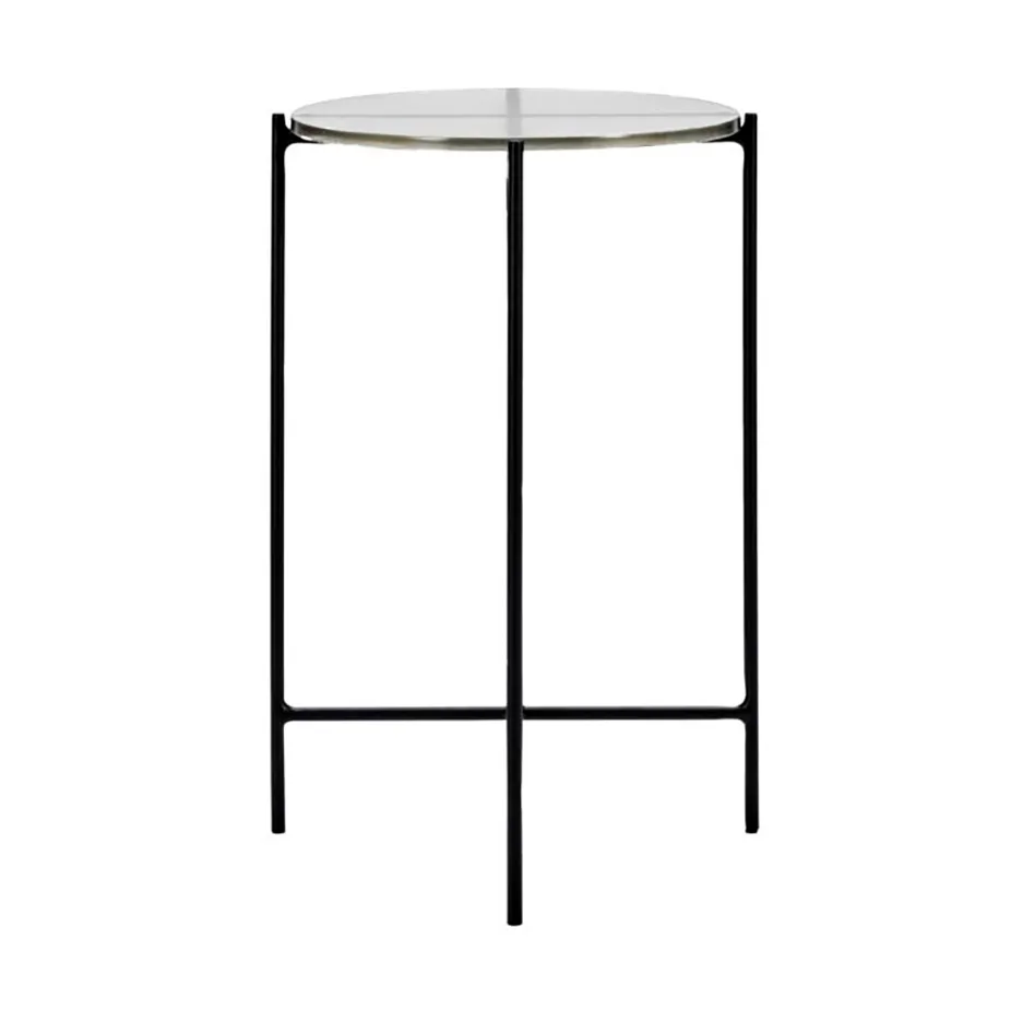 House Doctor Tamu side table o32x50 cm Black-glass | Scandinavian Design | Side tables | Black