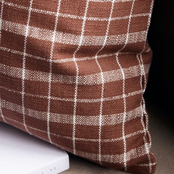 Thame pillowcase checked 50x50 cm - Brown - House Doctor