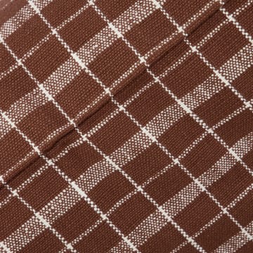 Thame pillowcase checked 50x50 cm - Brown - House Doctor