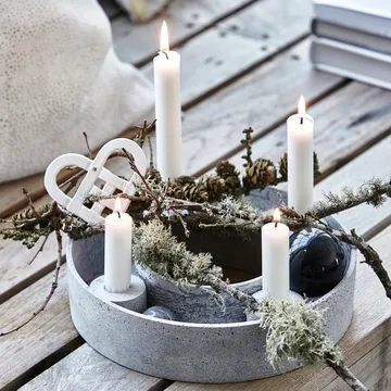 The Ring advent candle holder Ø26 cm - Grey - House Doctor