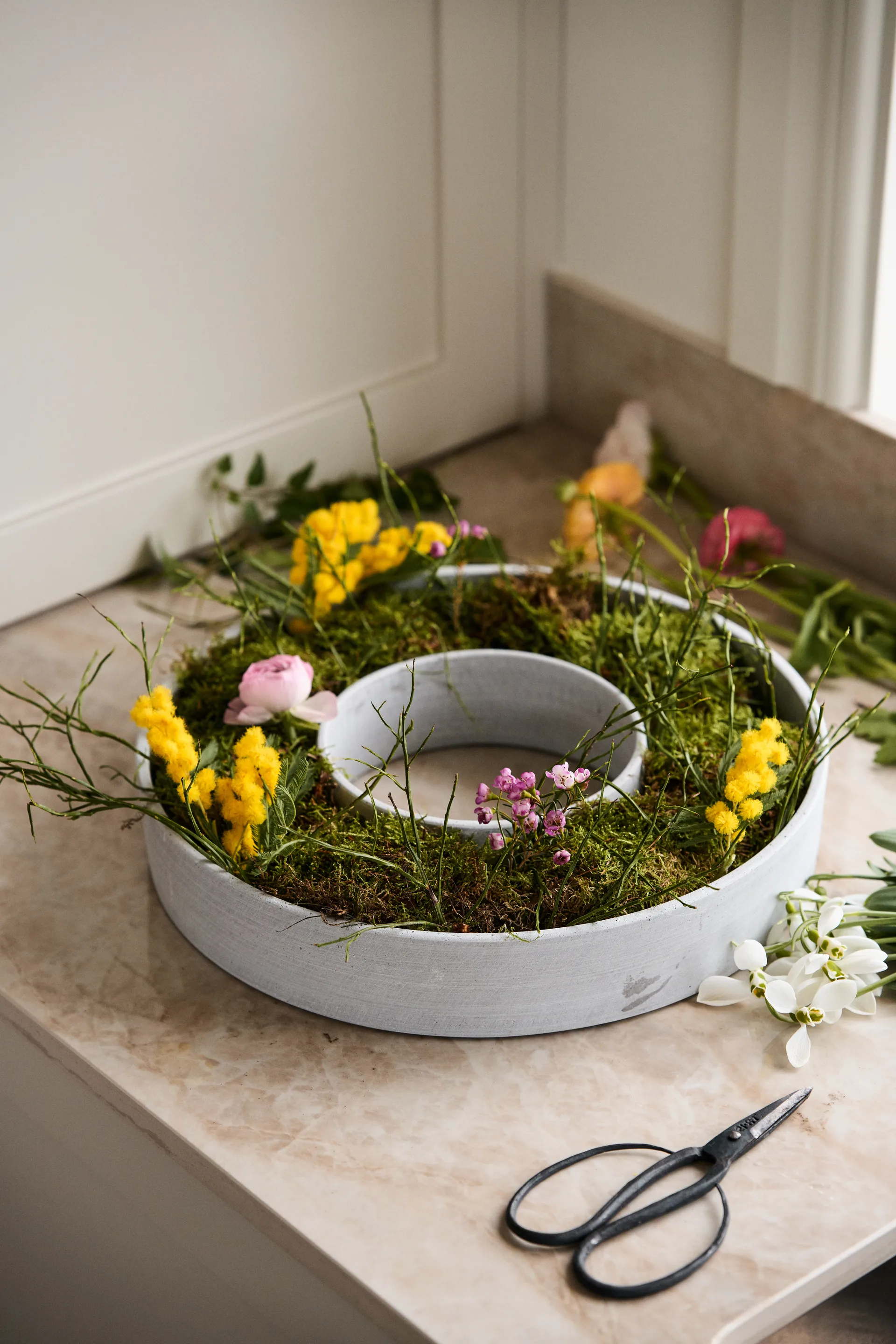 The Ring candle holder for block candles, Concrete House Doctor