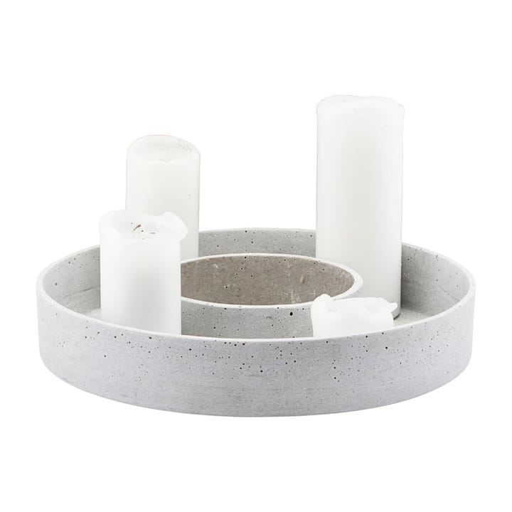 The Ring candle holder for block candles - Concrete - House Doctor