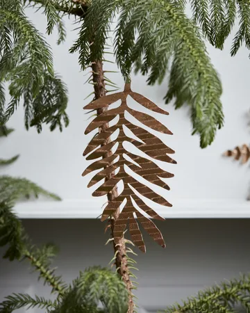 Tin plate Christmas decoration - Leaf - House Doctor
