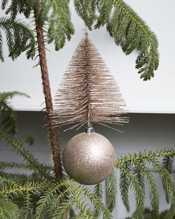 Tree & bell Christmas decoration 23 cm - Sand - House Doctor
