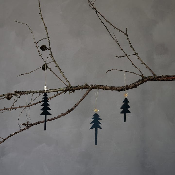 Tree with Star hanging decoration 3-pack, Black House Doctor