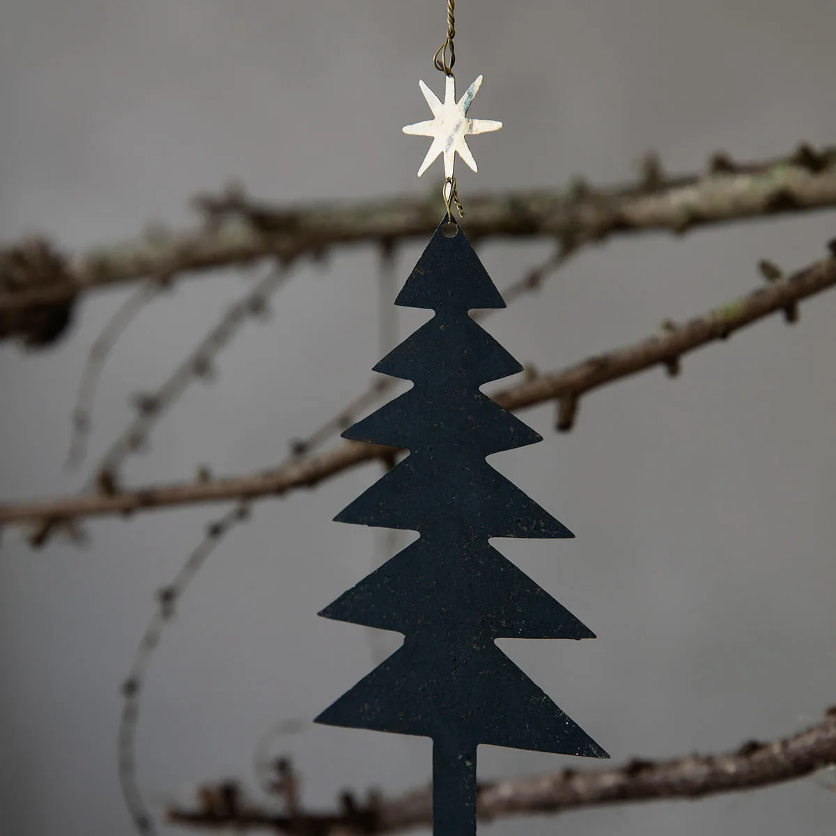 Tree with Star hanging decoration 3-pack, Black House Doctor