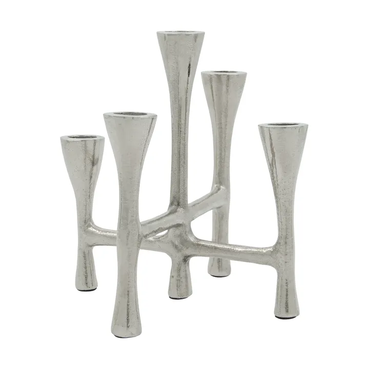 Tristy candle holder 20 cm - Silver finish - House Doctor