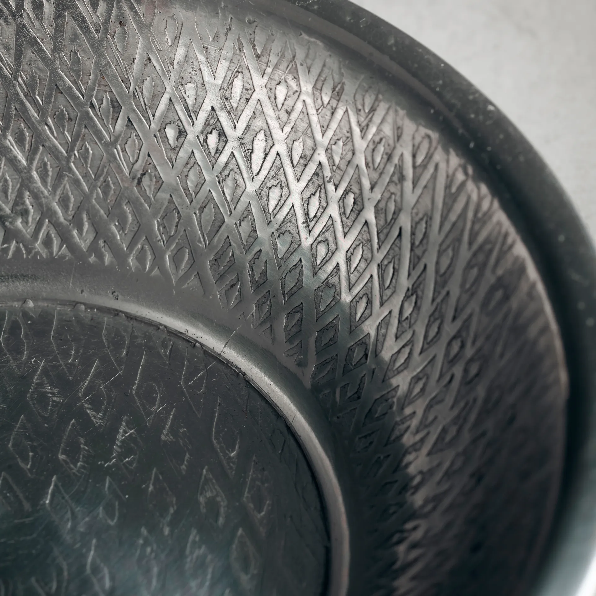 Tura tray Ø12 cm, antique silver House Doctor