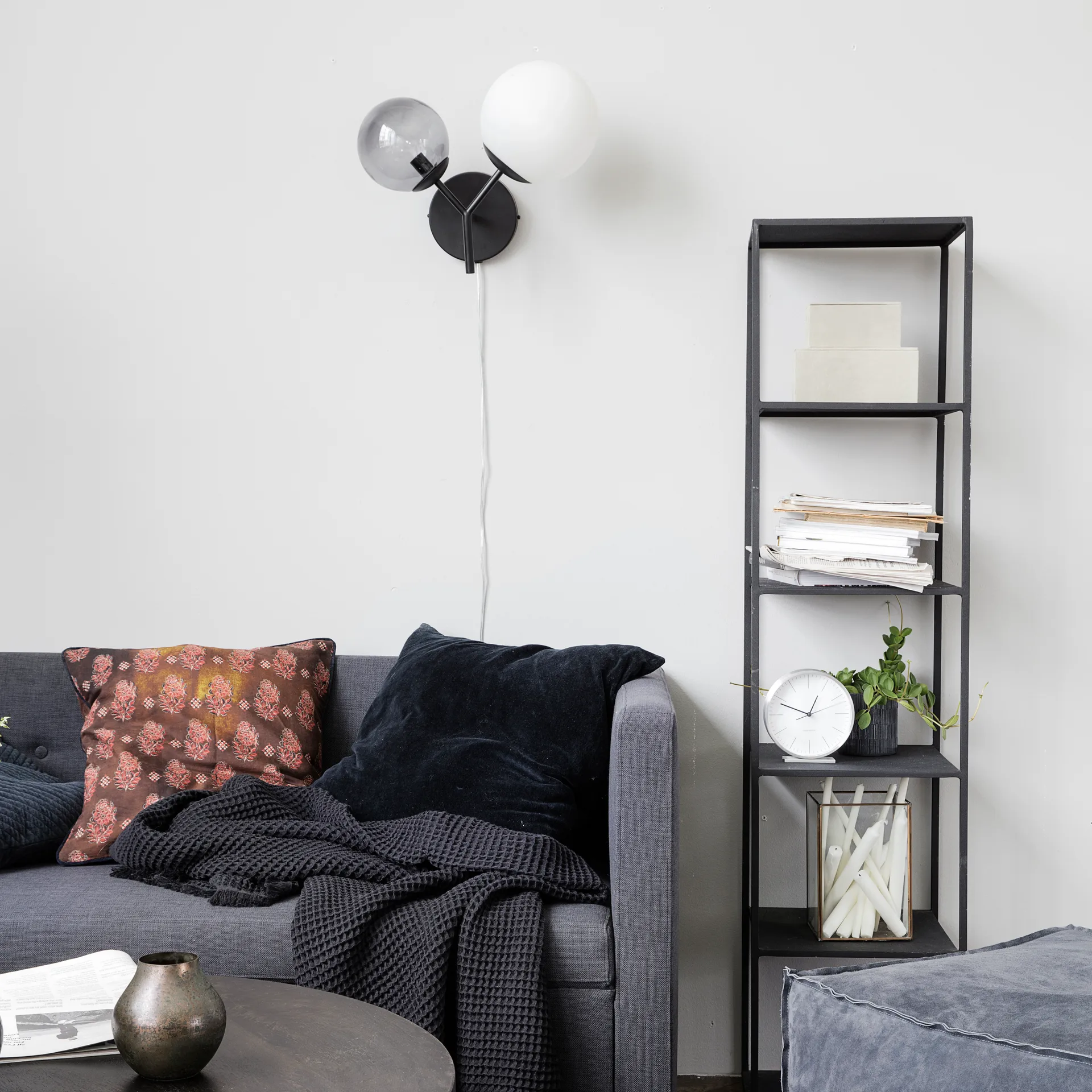 Twice wall lamp, black House Doctor