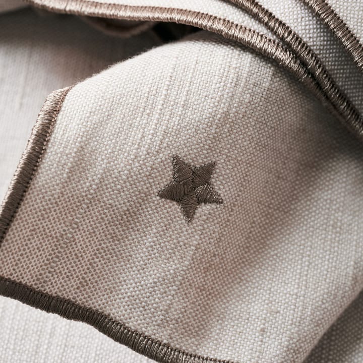 Twinkle fabric napkin 40x40 cm 4-pack, Taupe House Doctor