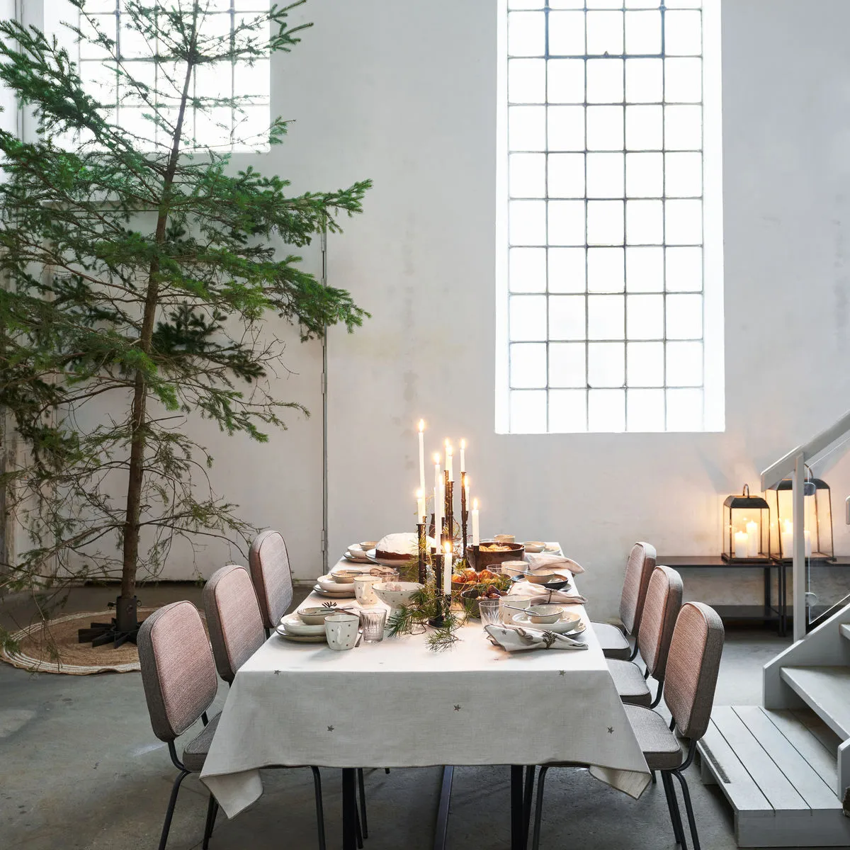 Twinkle tablecloth 140x240 cm, Taupe House Doctor