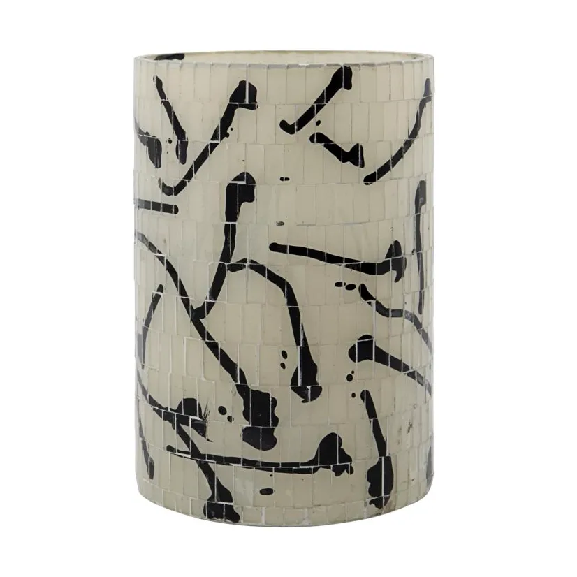 House Doctor Vana tea light holder o13 cm Black | Scandinavian Design | Tea light holders, lanterns & candle dishes | Black