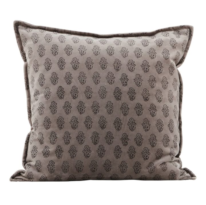Velv cushion cover with edge 50x50 cm - grey - House Doctor