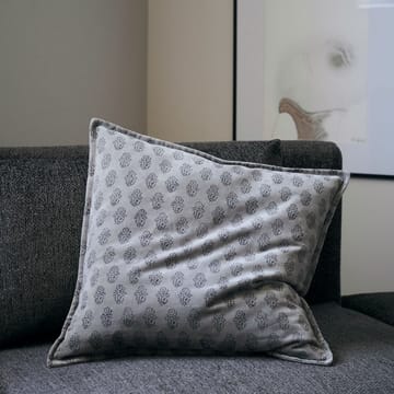 Velv cushion cover with edge 50x50 cm - grey - House Doctor