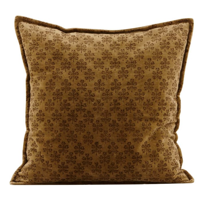 Velv cushion cover with edge 50x50 cm - mustard yellow - House Doctor