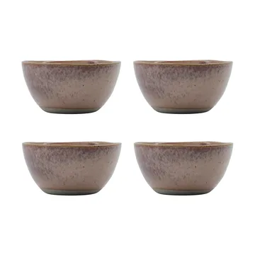 Vida bowl 33 cl 4-pack - Pink - House Doctor